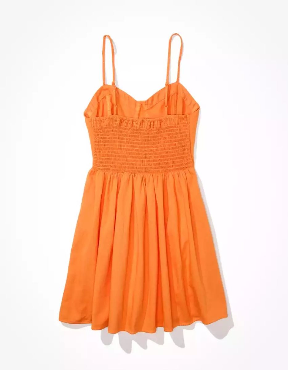 Mini Robe American Eagle AE Corset Cami Orange Femme | YGQ-71827919